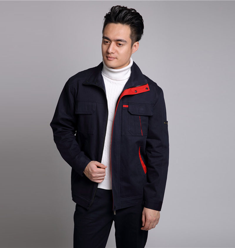 春秋季纯棉长袖工作服ZHFS-JK011
