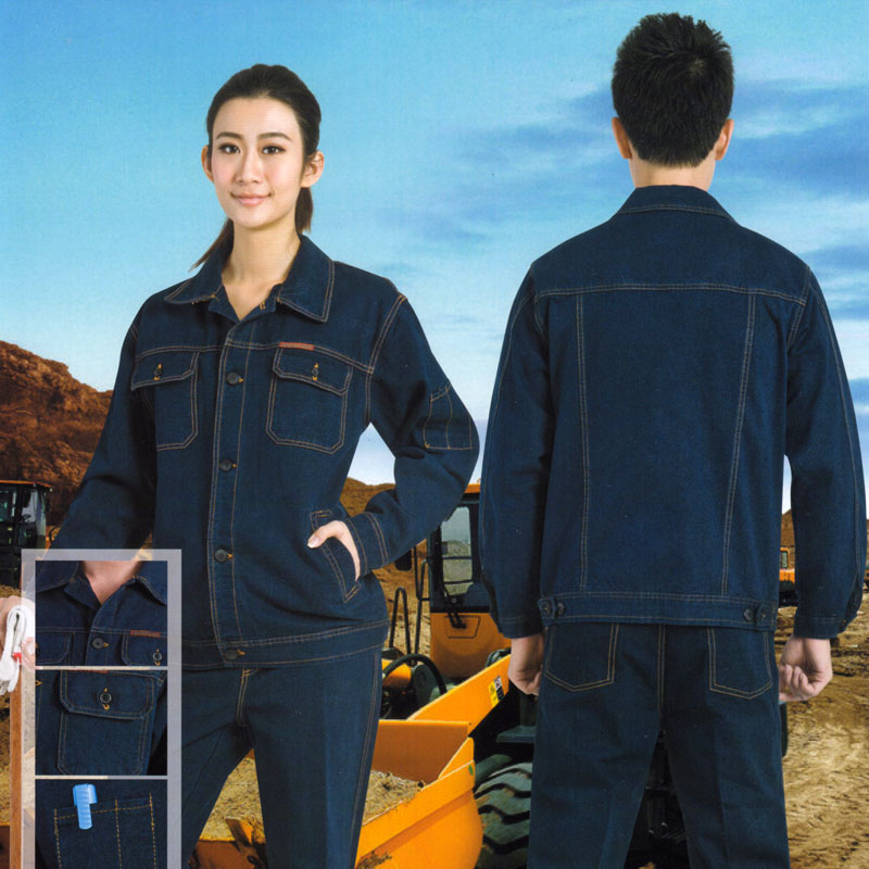 春秋季长袖夹克工作服纯棉ZHFS-JK016